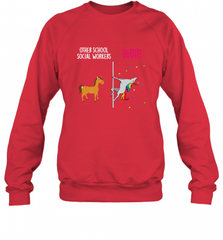 School Social Worker Unicorn Others You Crewneck Sweatshirt Crewneck Sweatshirt - Nice-Tshirts4u