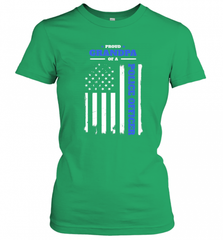 Mens Proud Grandpa of a Police Officer Distressed Flag Women's T-Shirt Women's T-Shirt - Nice-Tshirts4u