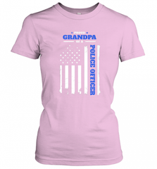 Mens Proud Grandpa of a Police Officer Distressed Flag Women's T-Shirt Women's T-Shirt - Nice-Tshirts4u
