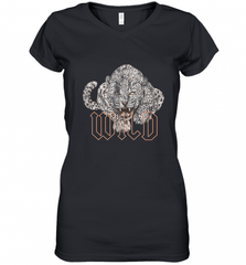 Wild Jaguar Leopard Cheetah Print Graphic Women's V-Neck T-Shirt Women's V-Neck T-Shirt - Nice-Tshirts4u