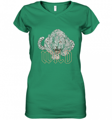 Wild Jaguar Leopard Cheetah Print Graphic Women's V-Neck T-Shirt Women's V-Neck T-Shirt - Nice-Tshirts4u