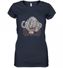Wild Jaguar Leopard Cheetah Print Graphic Women's V-Neck T-Shirt Women's V-Neck T-Shirt - Nice-Tshirts4u