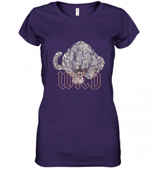 Wild Jaguar Leopard Cheetah Print Graphic Women's V-Neck T-Shirt Women's V-Neck T-Shirt - Nice-Tshirts4u