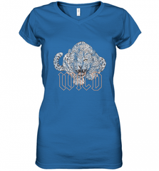 Wild Jaguar Leopard Cheetah Print Graphic Women's V-Neck T-Shirt Women's V-Neck T-Shirt - Nice-Tshirts4u