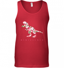 Cute Mimisaurus Tshirt with Floral Dinosaur for Men's Tank Top Men's Tank Top - Nice-Tshirts4u