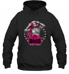 WWE Sasha Banks Pink Hair with Logo Hooded Sweatshirt Hooded Sweatshirt - Nice-Tshirts4u