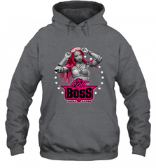 WWE Sasha Banks Pink Hair with Logo Hooded Sweatshirt Hooded Sweatshirt - Nice-Tshirts4u