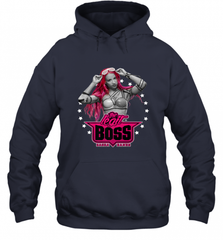 WWE Sasha Banks Pink Hair with Logo Hooded Sweatshirt Hooded Sweatshirt - Nice-Tshirts4u