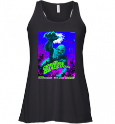 Vintage Water Lagoon Creature  Classic Horror Movie Tee Women's Racerback Tank