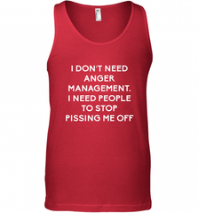 Funny I Dont Need Anger Management Classes Dont Piss Me OFF Men's Tank Top Men's Tank Top - Nice-Tshirts4u