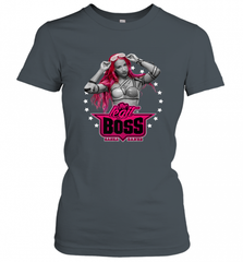 WWE Sasha Banks Pink Hair with Logo Women's T-Shirt Women's T-Shirt - Nice-Tshirts4u