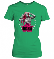 WWE Sasha Banks Pink Hair with Logo Women's T-Shirt Women's T-Shirt - Nice-Tshirts4u
