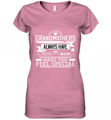 Grandmothers always have time to talk and make you feel special 01 Women's V-Neck T-Shirt Women's V-Neck T-Shirt - Nice-Tshirts4u