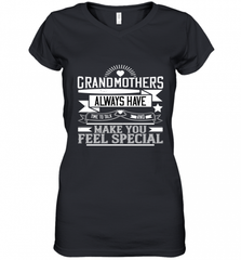 Grandmothers always have time to talk and make you feel special 01 Women's V-Neck T-Shirt Women's V-Neck T-Shirt - Nice-Tshirts4u