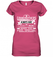 Grandmothers always have time to talk and make you feel special 01 Women's V-Neck T-Shirt Women's V-Neck T-Shirt - Nice-Tshirts4u