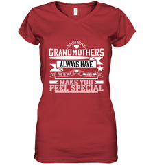 Grandmothers always have time to talk and make you feel special 01 Women's V-Neck T-Shirt Women's V-Neck T-Shirt - Nice-Tshirts4u