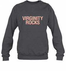 Virginity Pink Leopard print Rocks Cool Trendy Animal Print Crewneck Sweatshirt Crewneck Sweatshirt - Nice-Tshirts4u