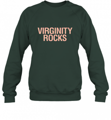 Virginity Pink Leopard print Rocks Cool Trendy Animal Print Crewneck Sweatshirt Crewneck Sweatshirt - Nice-Tshirts4u