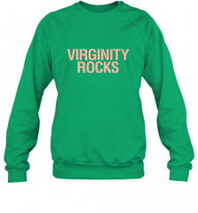 Virginity Pink Leopard print Rocks Cool Trendy Animal Print Crewneck Sweatshirt Crewneck Sweatshirt - Nice-Tshirts4u