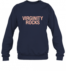 Virginity Pink Leopard print Rocks Cool Trendy Animal Print Crewneck Sweatshirt Crewneck Sweatshirt - Nice-Tshirts4u