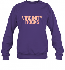 Virginity Pink Leopard print Rocks Cool Trendy Animal Print Crewneck Sweatshirt Crewneck Sweatshirt - Nice-Tshirts4u