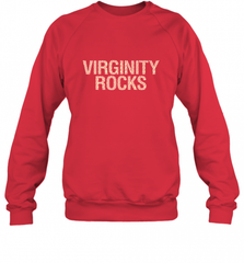 Virginity Pink Leopard print Rocks Cool Trendy Animal Print Crewneck Sweatshirt Crewneck Sweatshirt - Nice-Tshirts4u