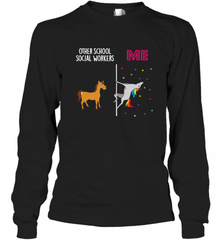 School Social Worker Unicorn Others You Long Sleeve T-Shirt Long Sleeve T-Shirt - Nice-Tshirts4u