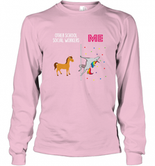 School Social Worker Unicorn Others You Long Sleeve T-Shirt Long Sleeve T-Shirt - Nice-Tshirts4u
