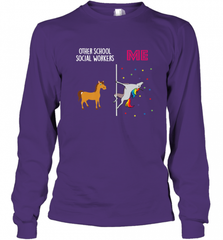 School Social Worker Unicorn Others You Long Sleeve T-Shirt Long Sleeve T-Shirt - Nice-Tshirts4u