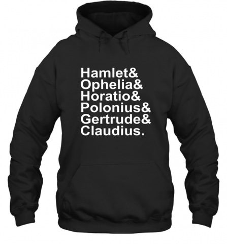 Funny Shakespeare Hamlet Ophelia Literary Gift Hooded Sweatshirt Hooded Sweatshirt / Black / S Hooded Sweatshirt - Nice-Tshirts4u