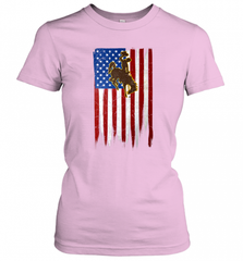 Wyoming Cowboys Grunge American Flag  Apparel Women's T-Shirt Women's T-Shirt - Nice-Tshirts4u