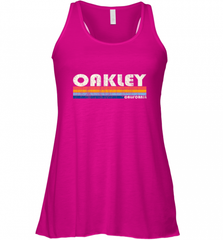 Vintage 70s 80s Style Oakley CA Women's Racerback Tank Women's Racerback Tank - Nice-Tshirts4u