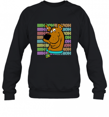Kids Scooby Doo Ruh Roh Neon Text Stack Crewneck Sweatshirt Crewneck Sweatshirt - Nice-Tshirts4u