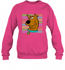 Kids Scooby Doo Ruh Roh Neon Text Stack Crewneck Sweatshirt Crewneck Sweatshirt - Nice-Tshirts4u