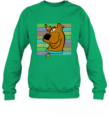 Kids Scooby Doo Ruh Roh Neon Text Stack Crewneck Sweatshirt Crewneck Sweatshirt - Nice-Tshirts4u