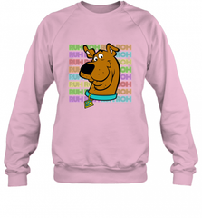 Kids Scooby Doo Ruh Roh Neon Text Stack Crewneck Sweatshirt Crewneck Sweatshirt - Nice-Tshirts4u