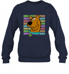 Kids Scooby Doo Ruh Roh Neon Text Stack Crewneck Sweatshirt Crewneck Sweatshirt - Nice-Tshirts4u