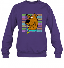 Kids Scooby Doo Ruh Roh Neon Text Stack Crewneck Sweatshirt Crewneck Sweatshirt - Nice-Tshirts4u