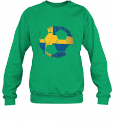 Sweden Soccer Ball Flag Jersey Shirt  Swedish Football Gift Crewneck Sweatshirt Crewneck Sweatshirt - Nice-Tshirts4u