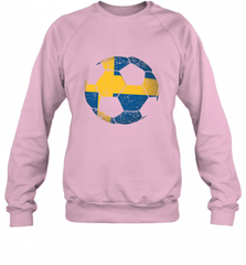 Sweden Soccer Ball Flag Jersey Shirt  Swedish Football Gift Crewneck Sweatshirt Crewneck Sweatshirt - Nice-Tshirts4u