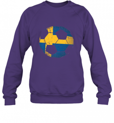 Sweden Soccer Ball Flag Jersey Shirt  Swedish Football Gift Crewneck Sweatshirt Crewneck Sweatshirt - Nice-Tshirts4u