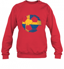 Sweden Soccer Ball Flag Jersey Shirt  Swedish Football Gift Crewneck Sweatshirt Crewneck Sweatshirt - Nice-Tshirts4u