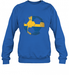 Sweden Soccer Ball Flag Jersey Shirt  Swedish Football Gift Crewneck Sweatshirt Crewneck Sweatshirt - Nice-Tshirts4u