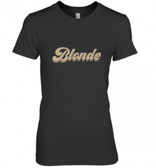 Blonde Hair Color Retro Babe Women's Premium T-Shirt Women's Premium T-Shirt - Nice-Tshirts4u