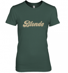Blonde Hair Color Retro Babe Women's Premium T-Shirt Women's Premium T-Shirt - Nice-Tshirts4u