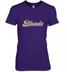 Blonde Hair Color Retro Babe Women's Premium T-Shirt Women's Premium T-Shirt - Nice-Tshirts4u