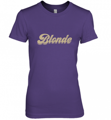 Blonde Hair Color Retro Babe Women's Premium T-Shirt Women's Premium T-Shirt - Nice-Tshirts4u