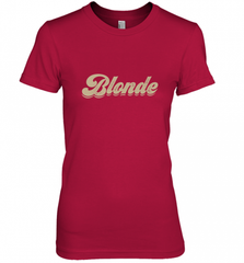 Blonde Hair Color Retro Babe Women's Premium T-Shirt Women's Premium T-Shirt - Nice-Tshirts4u