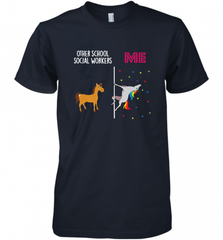 School Social Worker Unicorn Others You Men's Premium T-Shirt Men's Premium T-Shirt - Nice-Tshirts4u