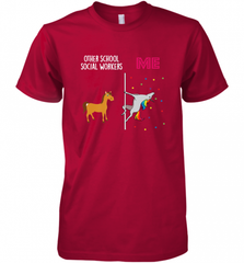 School Social Worker Unicorn Others You Men's Premium T-Shirt Men's Premium T-Shirt - Nice-Tshirts4u